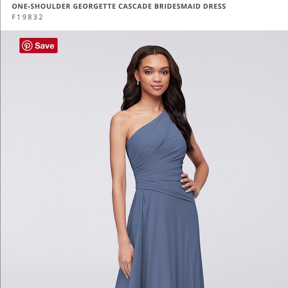 David’s Bridal One Shoulder Bridesmaid Dress